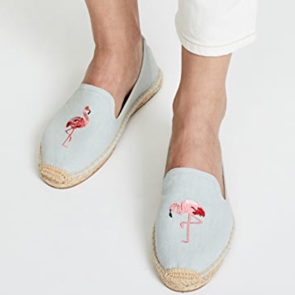 Soludos Espadrille Flamingo Slide Slipper - Picture 4 of 8